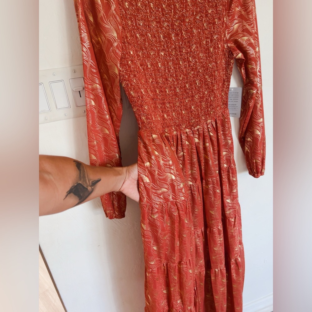 REVOLVE MELLOWDAY NWT SMOCKED MAXI DRESS